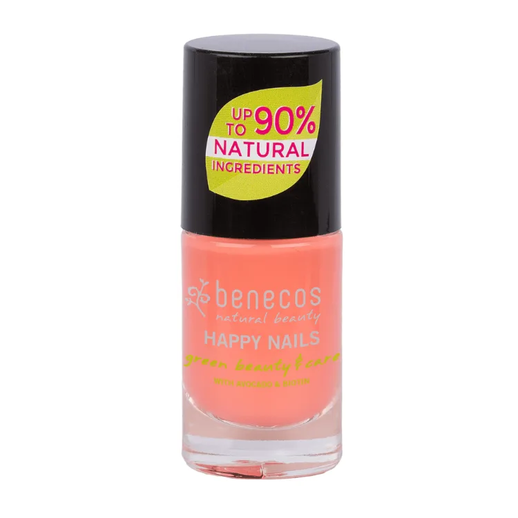2402502_4260198094670_benecos_happy_nails_5ml_peach_sorbet Benecos Vegan Nail Polish Peach Sorbet 20-FREE - Afbeelding 1
